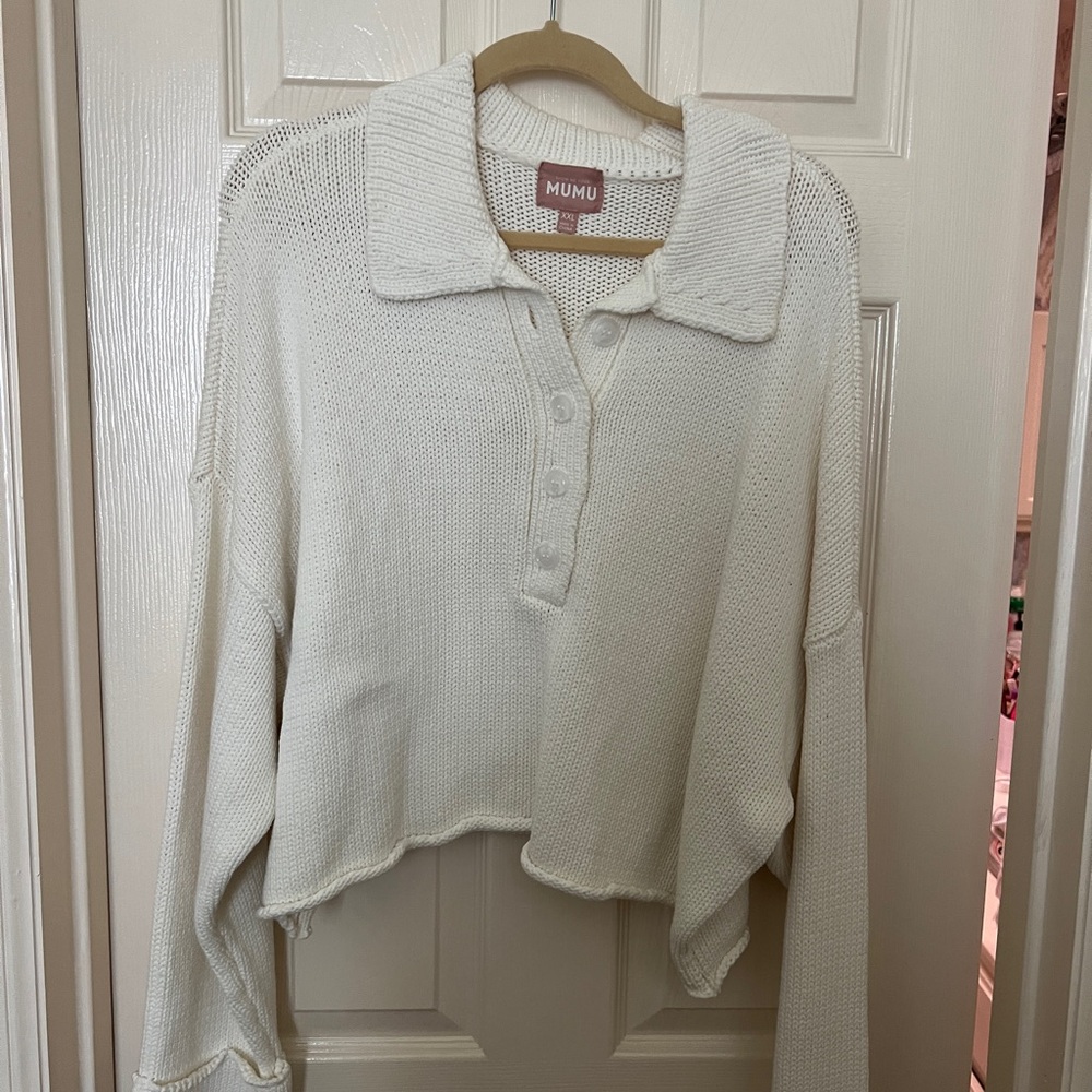 Show Me Your MuMu Cream Sweater
